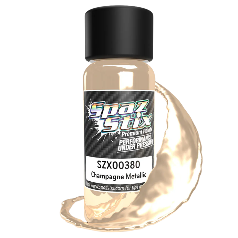 Spaz Stix Champagne Metallic Airbrush Ready Paint 2oz 59ml Bottle SZX00380