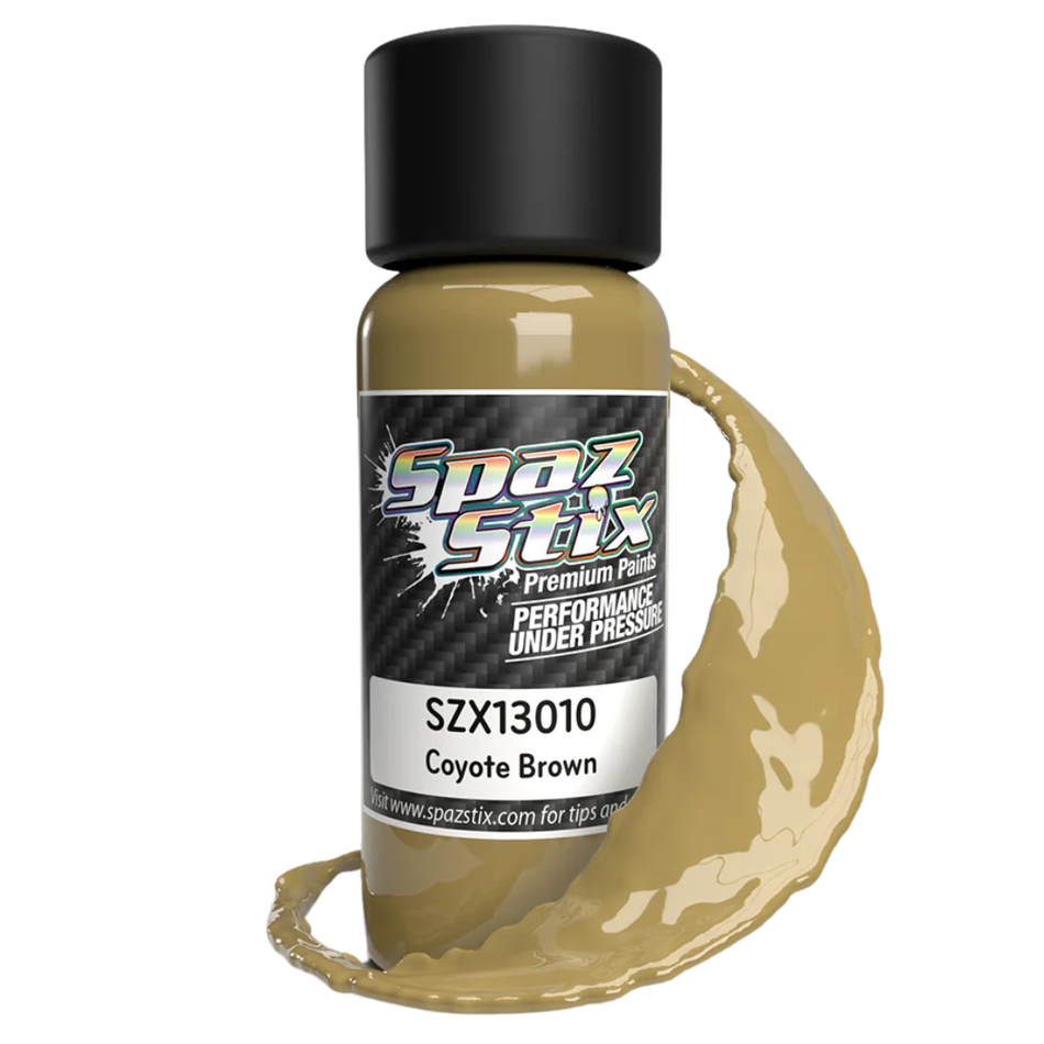 Spaz Stix Coyote Brown Airbrush Ready Paint 2oz 59ml Bottle SZX13010