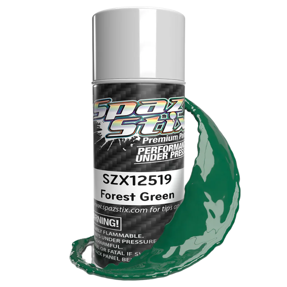 Spaz Stix Forest Green Aerosol Paint 3.5oz 104ml Can SZX12519