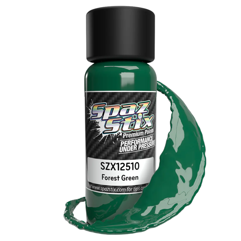Spaz Stix Forest Green Airbrush Ready Paint 2oz 59ml Bottle SZX12510