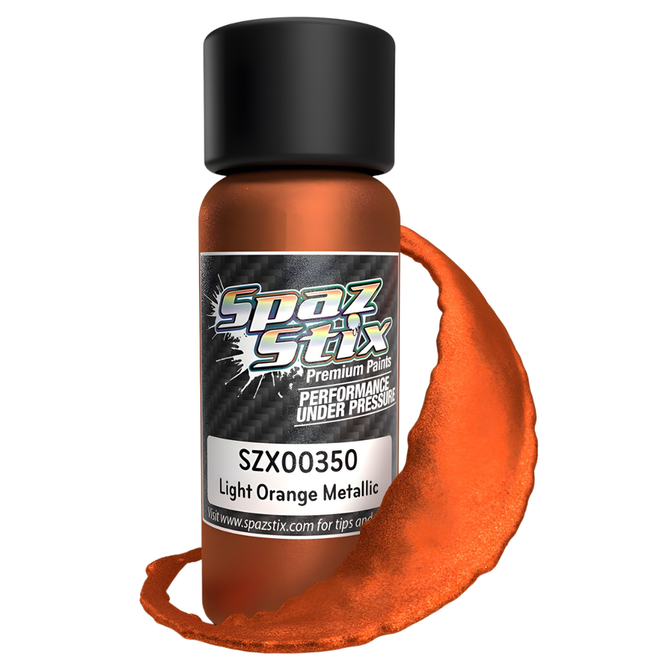 Spaz Stix Light Orange Metallic Airbrush Paint 59ml RC SZX00350