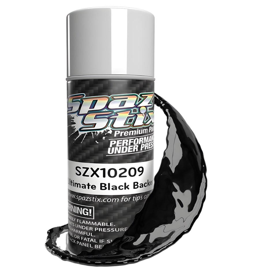 Spaz Stix Ultimate Black Backer Aerosol 3.5oz Mirror Chrome Base SZX10209