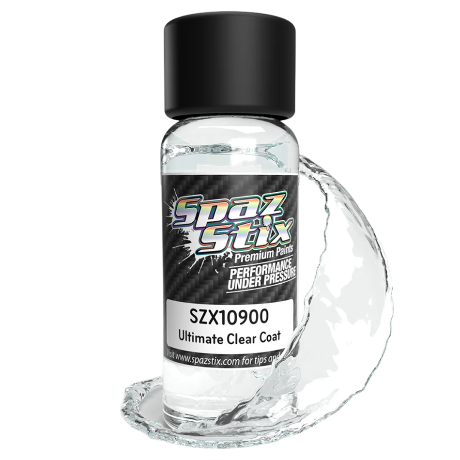 Spaz Stix Ultimate Clear Coat for Mirror Chrome Airbrush Paint 2oz 59ml SZX10900