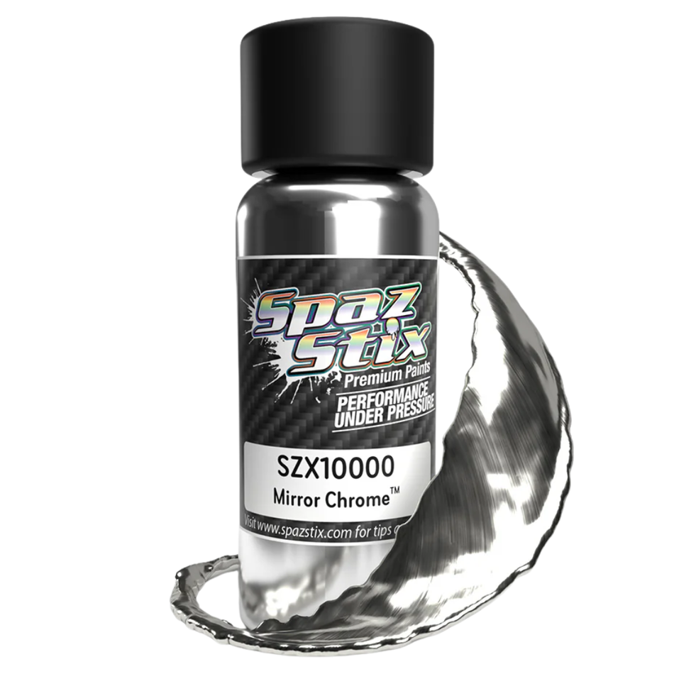 Spaz Stix Ultimate Mirror Chrome Airbrush Ready Paint 2oz 59ml Bottle SZX10000