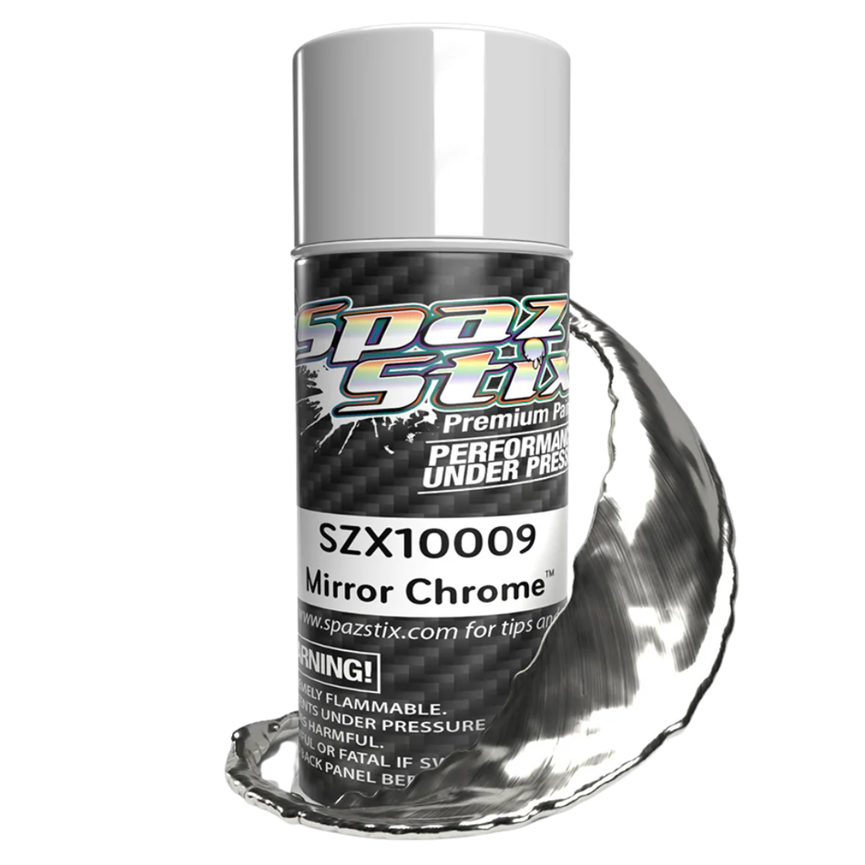 Spaz Stix Ultimate Mirror Chrome Paint Aerosol 3.5oz 104ml Can SZX10009