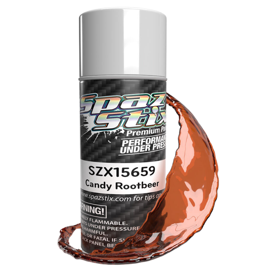Spaz Stix Candy Rootbeer Polycarbonate RC Body Paint Aerosol 104ml SZX15659