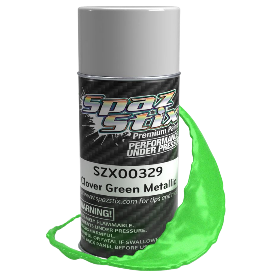 Spaz Stix Clover Green Metallic Aerosol Paint 3.5oz SZX00329