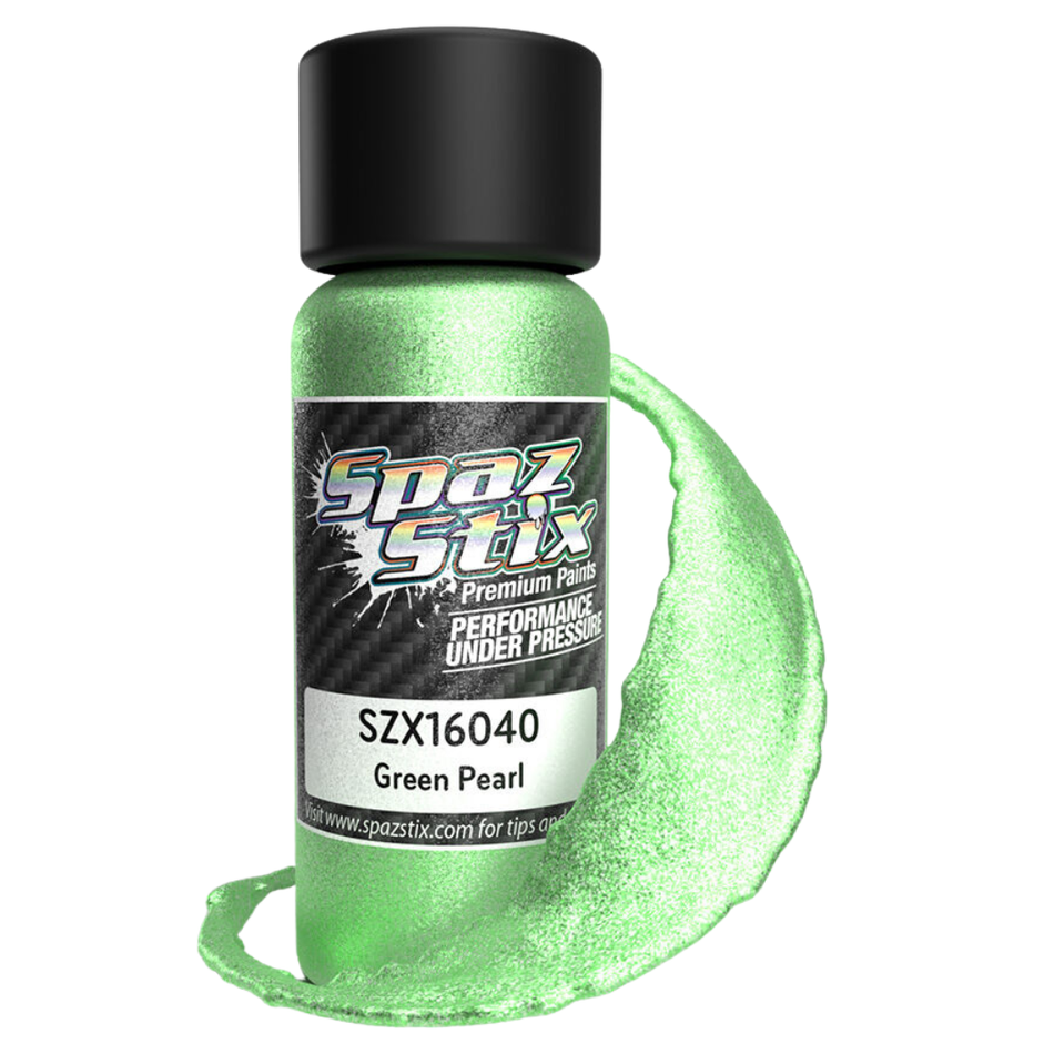 Spaz Stix Green Pearl Airbrush Ready Polycarbonate RC Body Paint 59ml SZX16040