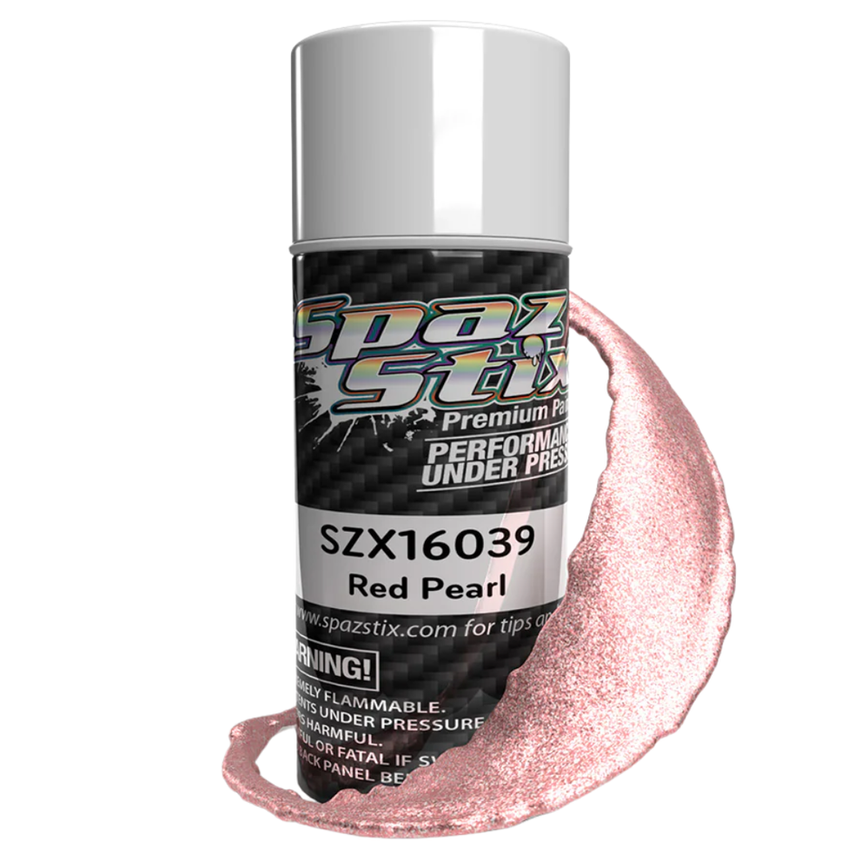 Spaz Stix Red Pearl Polycarbonate RC Paint Aerosol 3.5oz 104ml SZX16039