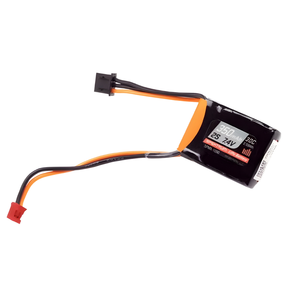 Spektrum 350mAh 2S 7.4V 30C LiPo Battery PH2.0 Micro-B SPMX1090