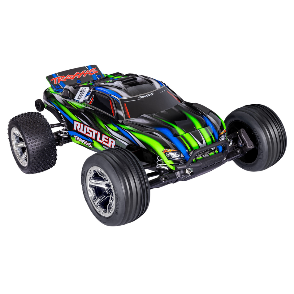 TRAXXAS Rustler 2WD BL2S HD 1/10 Stadium Truck 37354-4GREEN