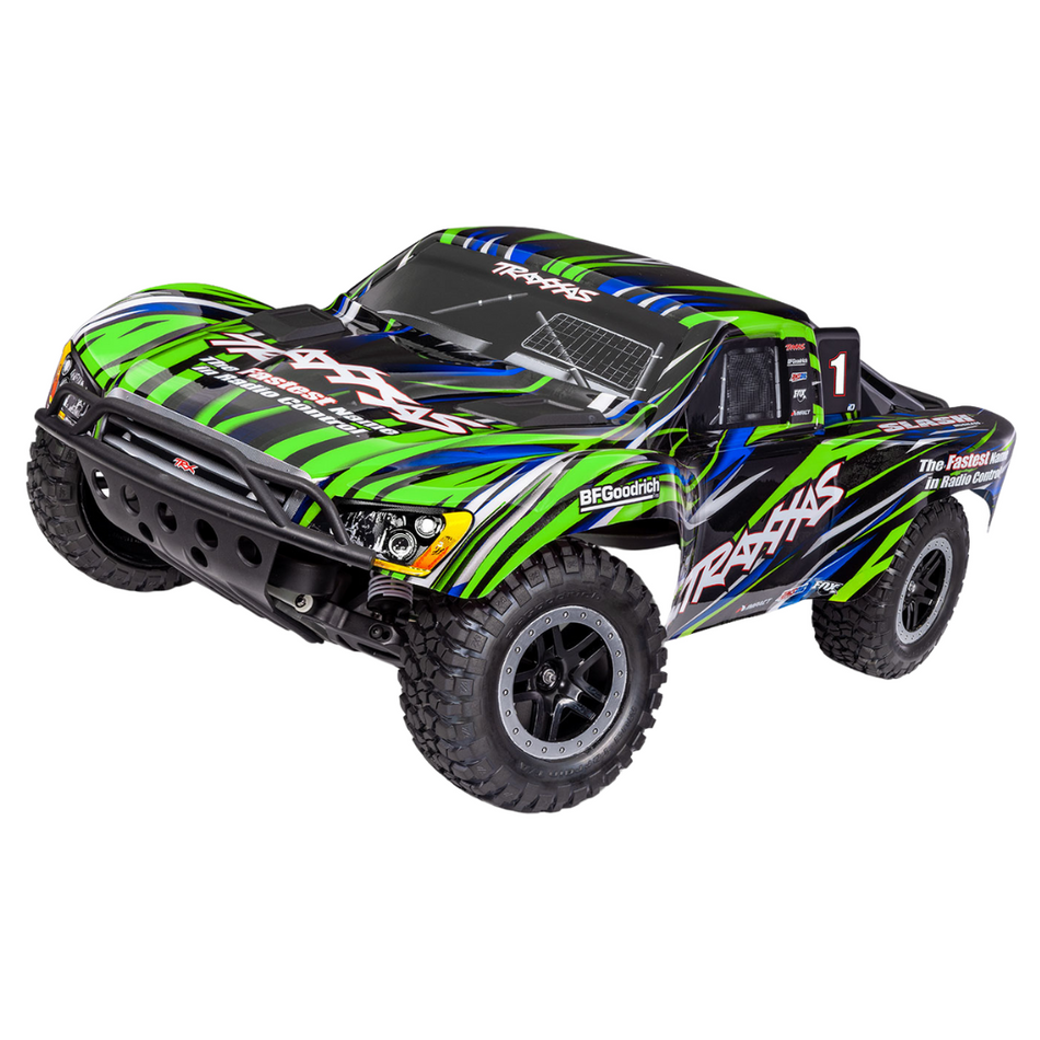 TRAXXAS Slash 2WD RTR BL-2S 1/10 Short Course Truck 58134-4GREEN