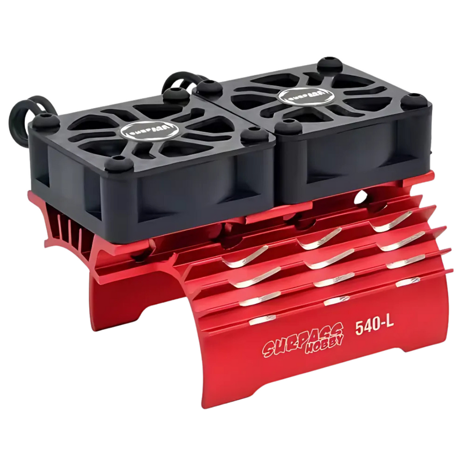 Surpass 60x30x40 Red/Black Fan Heatsink for 540 36mm Motor SUR-100001-15