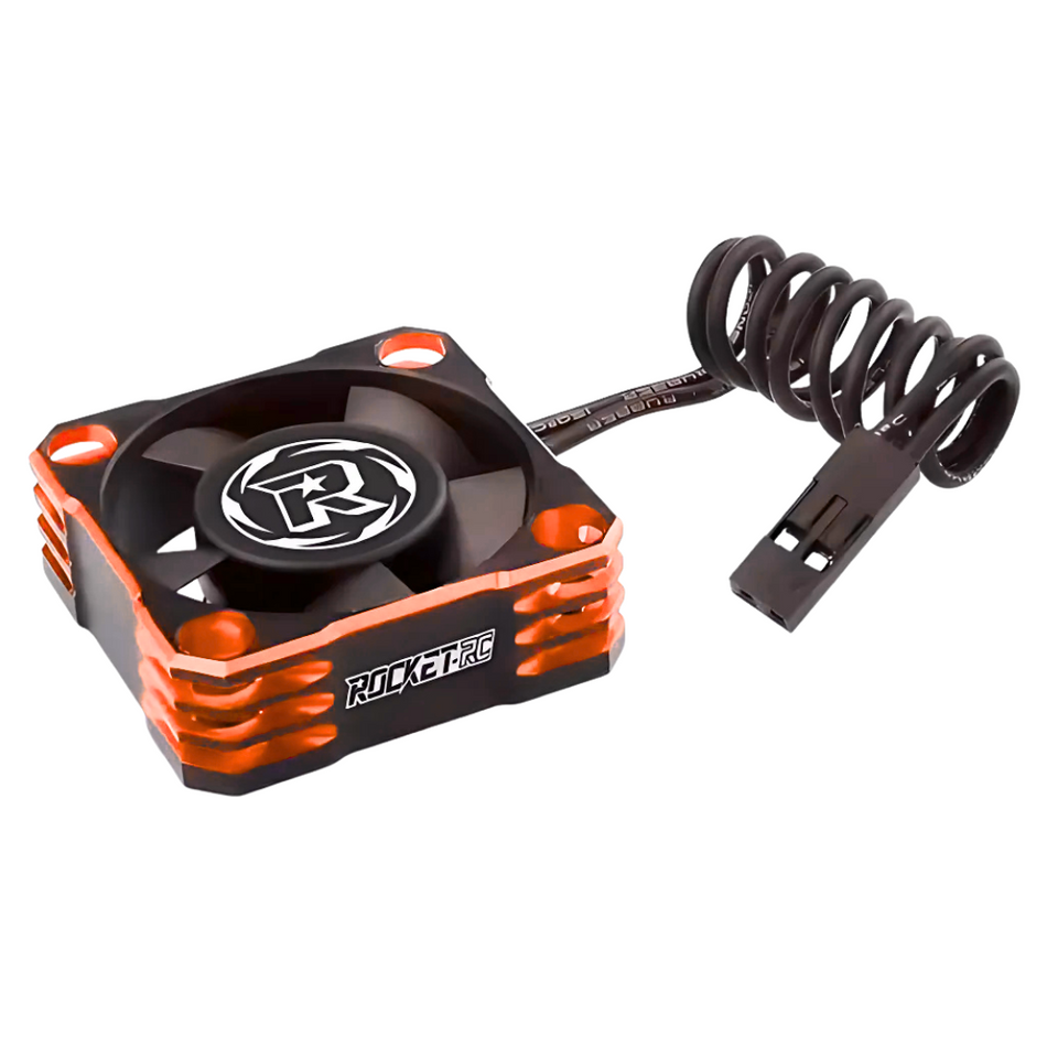 Surpass Aluminium Cooling Fan 30x30mm 28000RPM Black/Orange SUR-360003-13