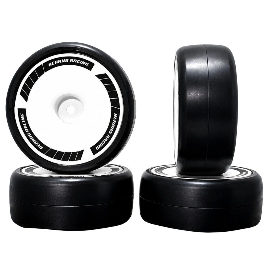 Sweep D Series 36 Shore Pre-Glued Asphalt Tyres 1/10 Touring 4pcs SW-D-36R3PGS