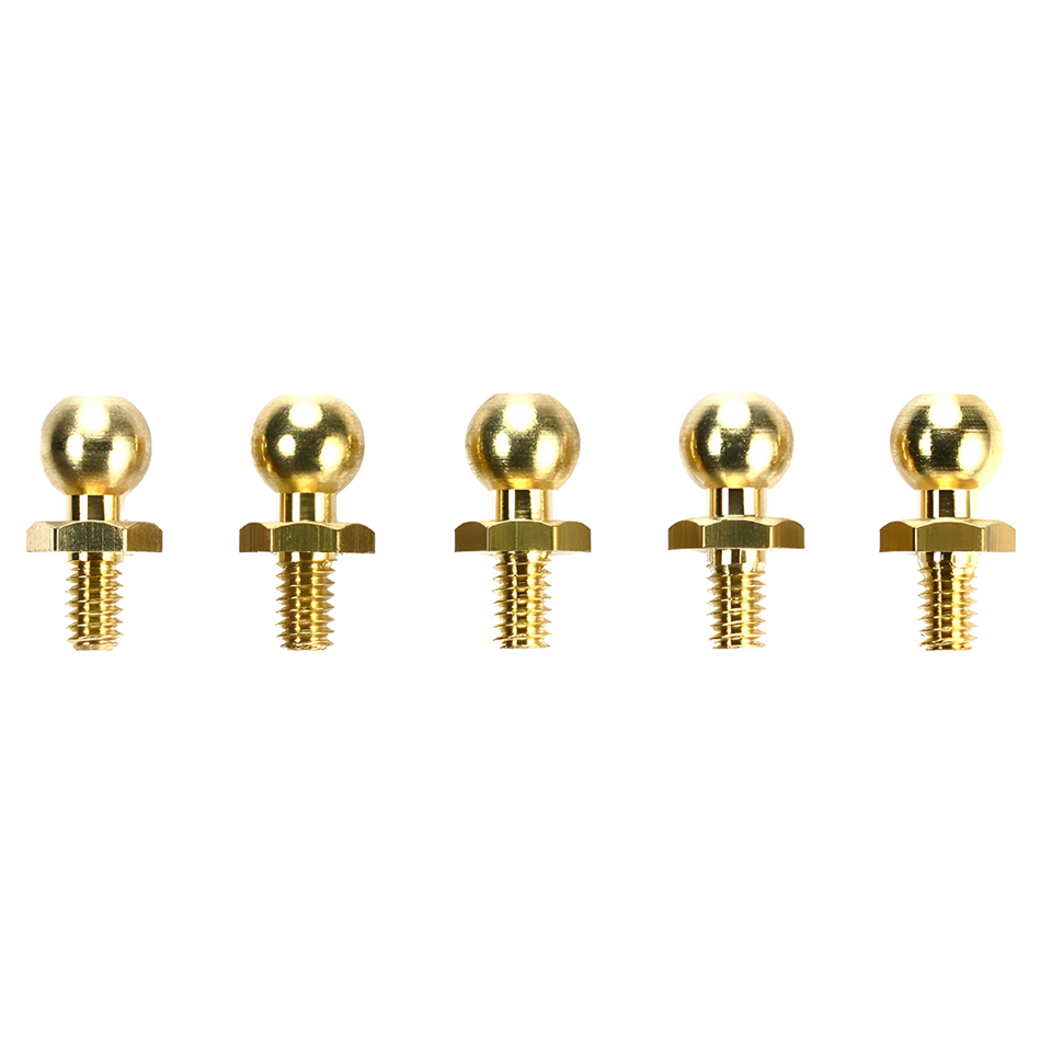 Tamiya 4mm Ball Connector Gold (5pcs) (SP-590) 50590