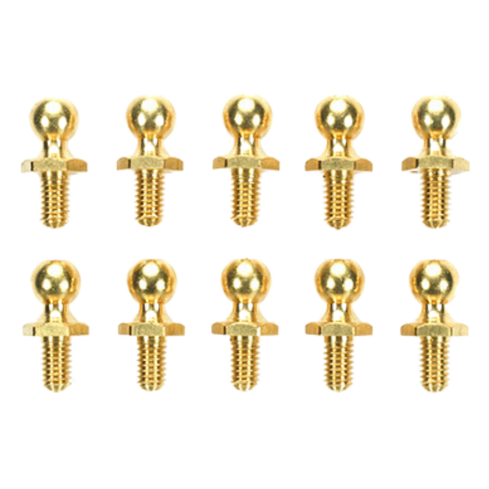Tamiya 5mm Pivot Ball Connector Gold Set 10pcs (SP-592) 50592