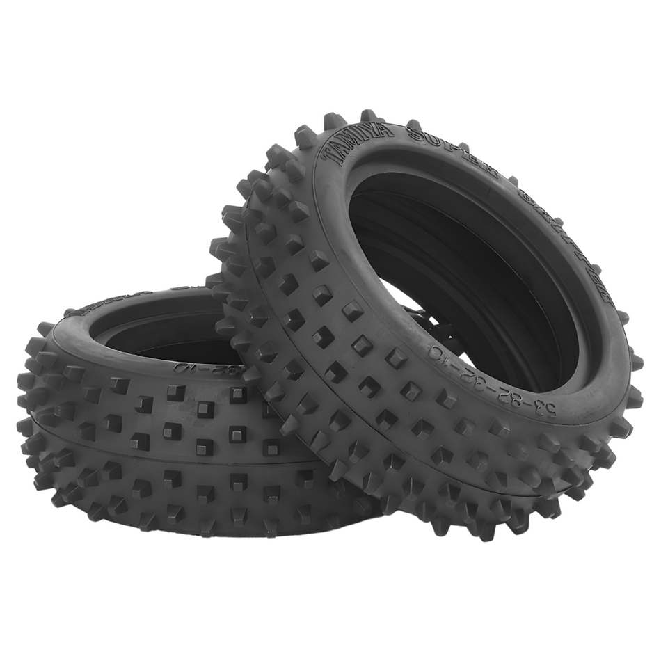 Tamiya 4WD Front Square Spike Tyre Set 2pcs 6024 (OP-088) 53088