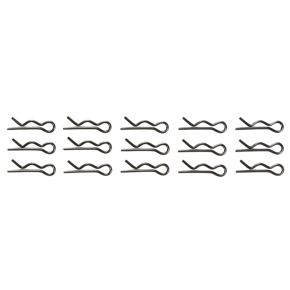 Tamiya 6mm Black Body Clips (15pcs) 51537