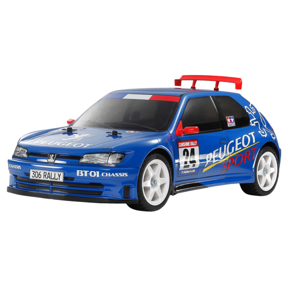 Tamiya BT-01 Peugeot 306 RC Car Kit Maxi 1/10th Scale Blue 47513