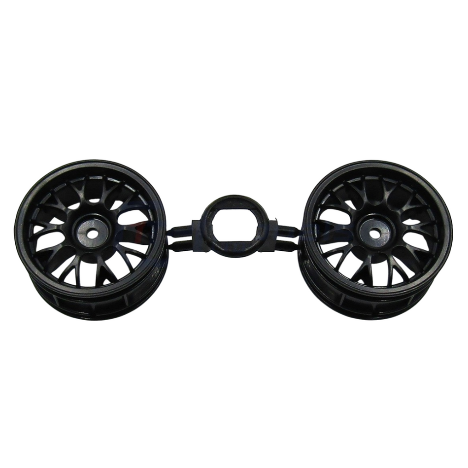 Tamiya Black BBS Mesh Wheels 2pcs 26mm 12mm Hex 10444362