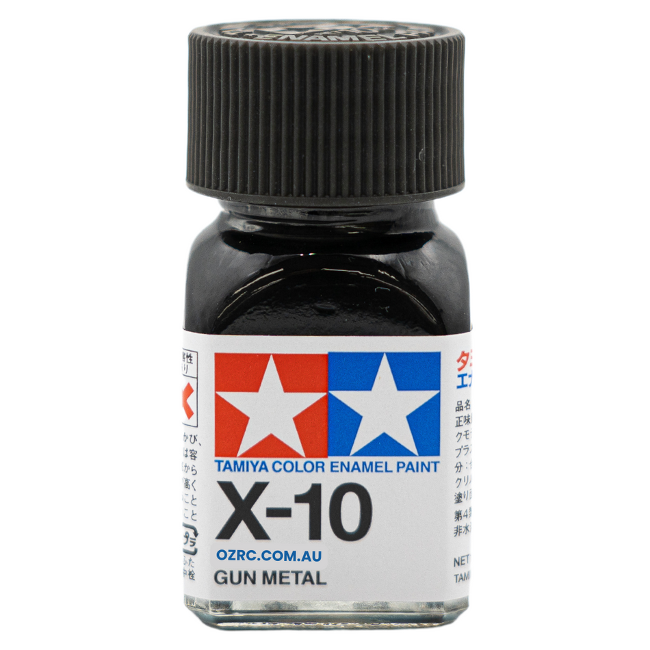 Tamiya Enamel Paint X-10 Gloss Gun Metal 10ml 80010