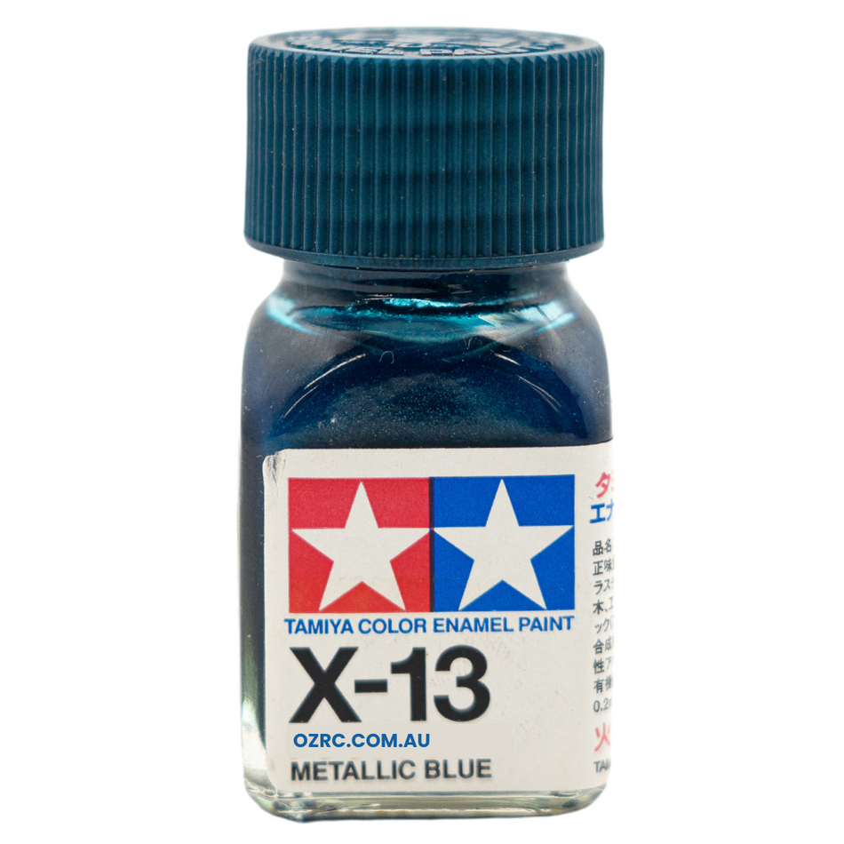 Tamiya Enamel Paint X-13 Gloss Metal Blue 10ml 80013