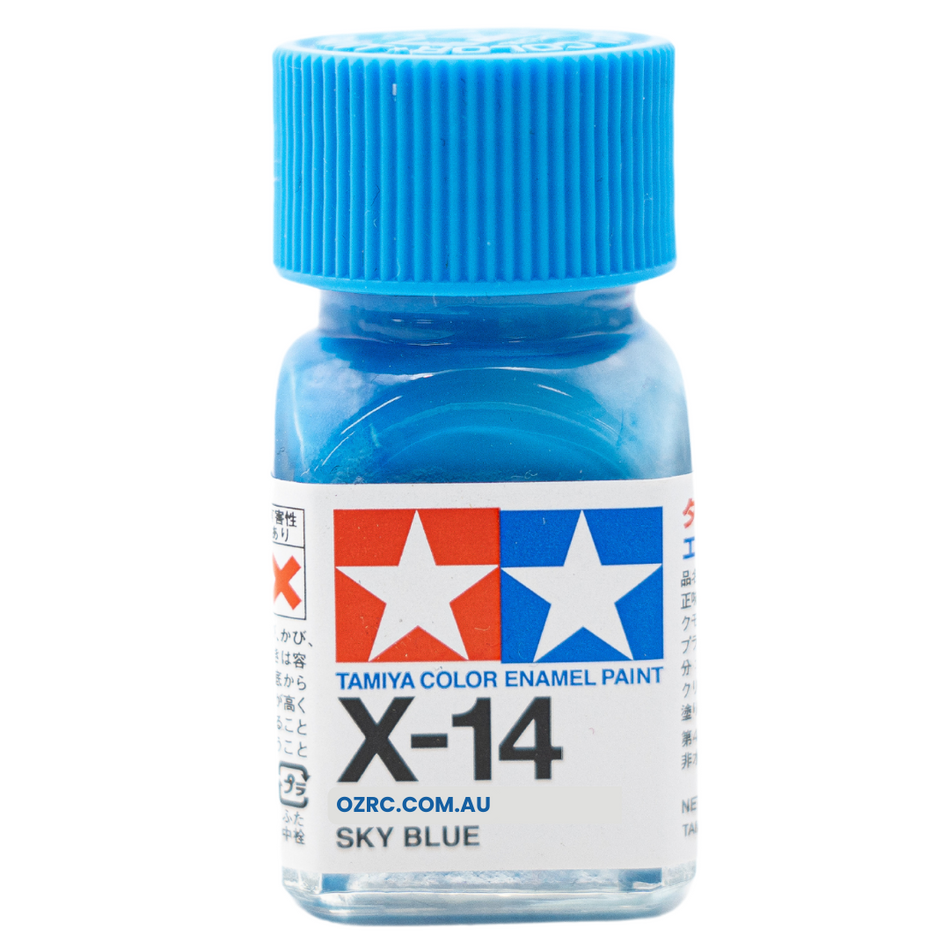 Tamiya Enamel Paint X-14 Gloss Sky Blue 10ml 80014