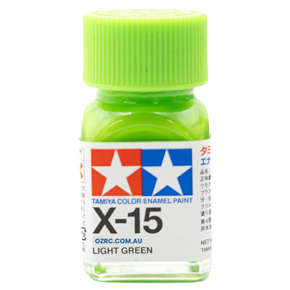 Tamiya Enamel Paint X-15 Gloss Light Green 10ml 80015