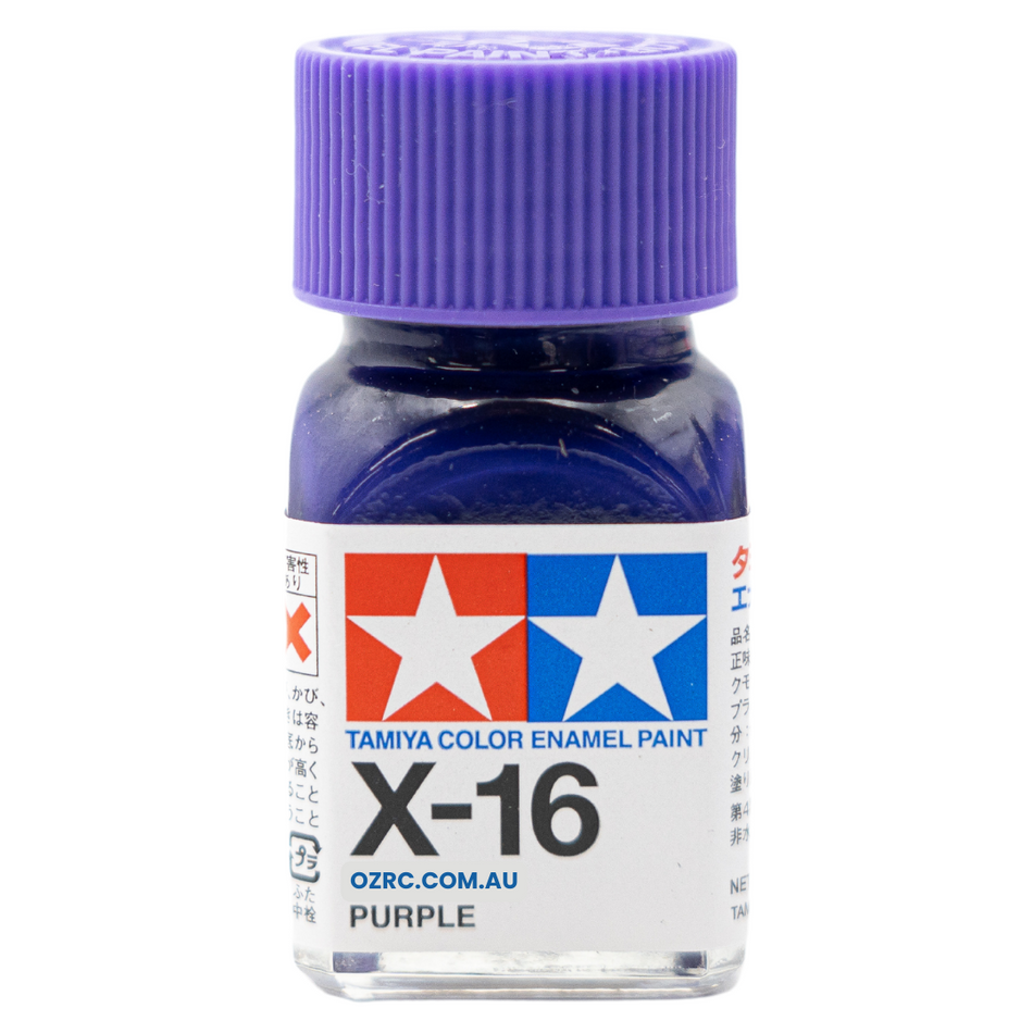 Tamiya Enamel Paint X-16 Gloss Purple 10ml 80016