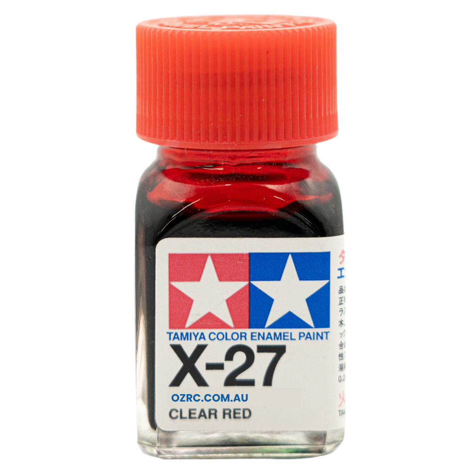 Tamiya Enamel Paint X-27 Gloss Clear Red 10ml 80027