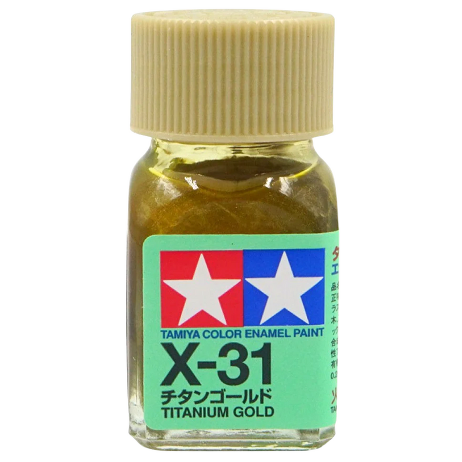 Tamiya Enamel Paint X-31 Gloss Titan Gold 10ml 80031