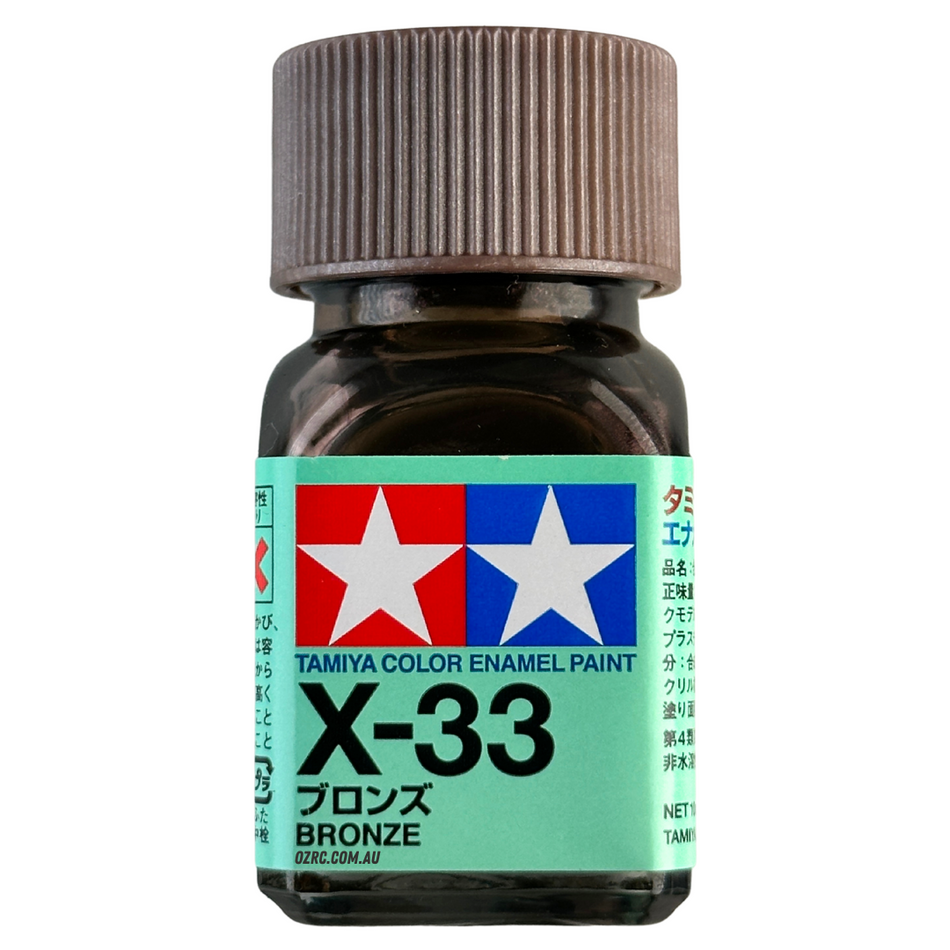 Tamiya Enamel Paint X-33 Gloss Bronze 10ml 80033