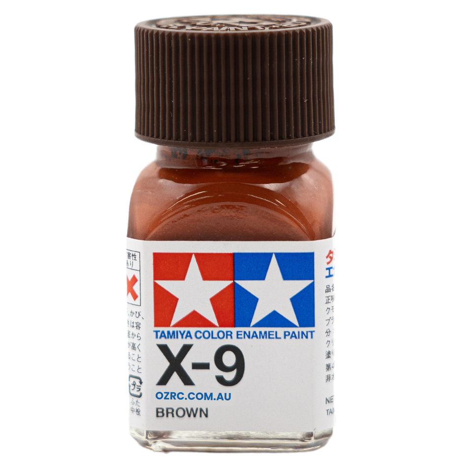 Tamiya Enamel Paint X-9 Gloss Brown 10ml 80009