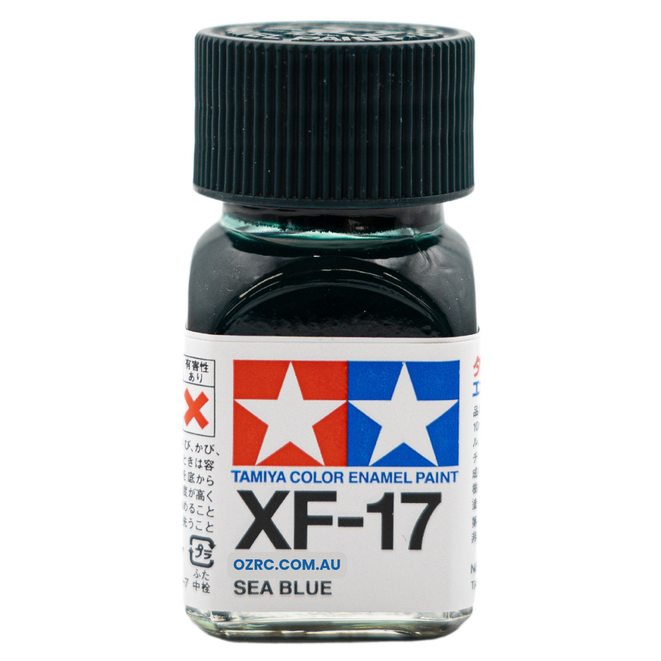 Tamiya Enamel Paint XF-17 Flat Sea Blue 10ml 80317