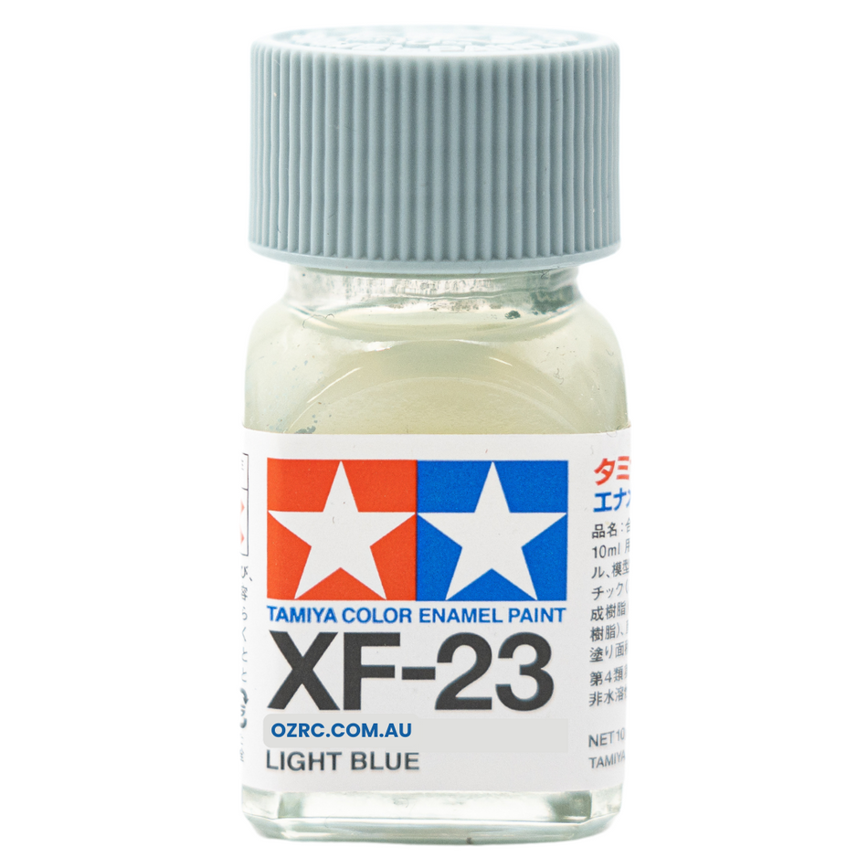 Tamiya Enamel Paint XF-23 Flat Light Blue 10ml 80323