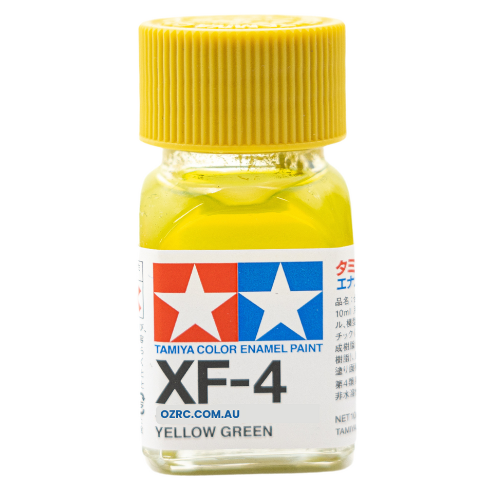 Tamiya Enamel Paint XF-4 Flat Yellow Green 10ml 80304