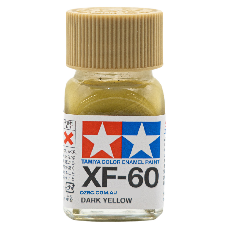 Tamiya Enamel Paint XF-60 Flat Dark Yellow 10ml 80360