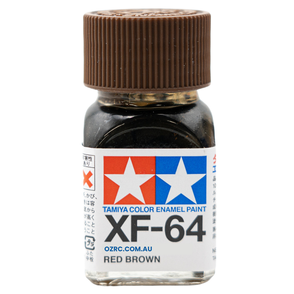 Tamiya Enamel Paint XF-64 Flat Red Brown 10ml 80364