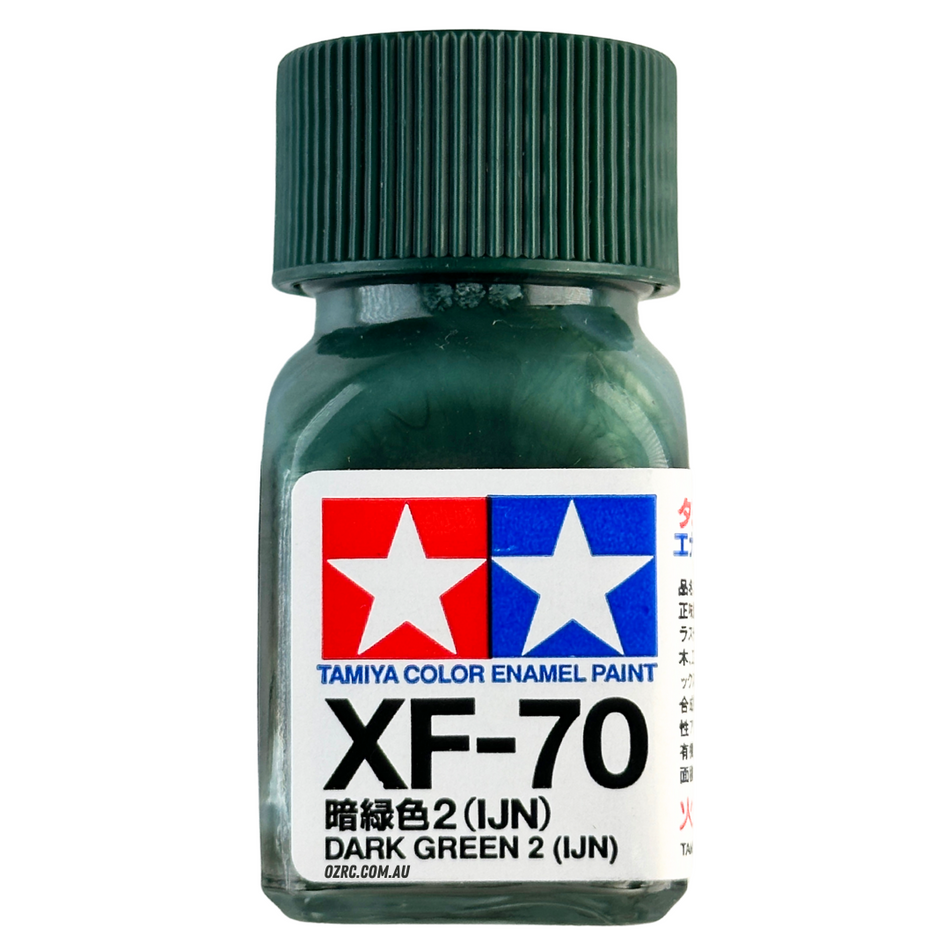 Tamiya Enamel Paint XF-70 Flat Dark Green 10ml 80370