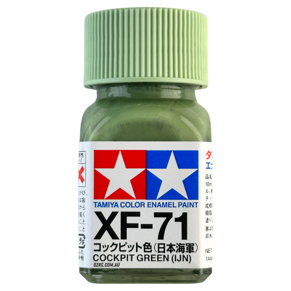 Tamiya Enamel Paint XF-71 Flat Cockpit Green 10ml 80371