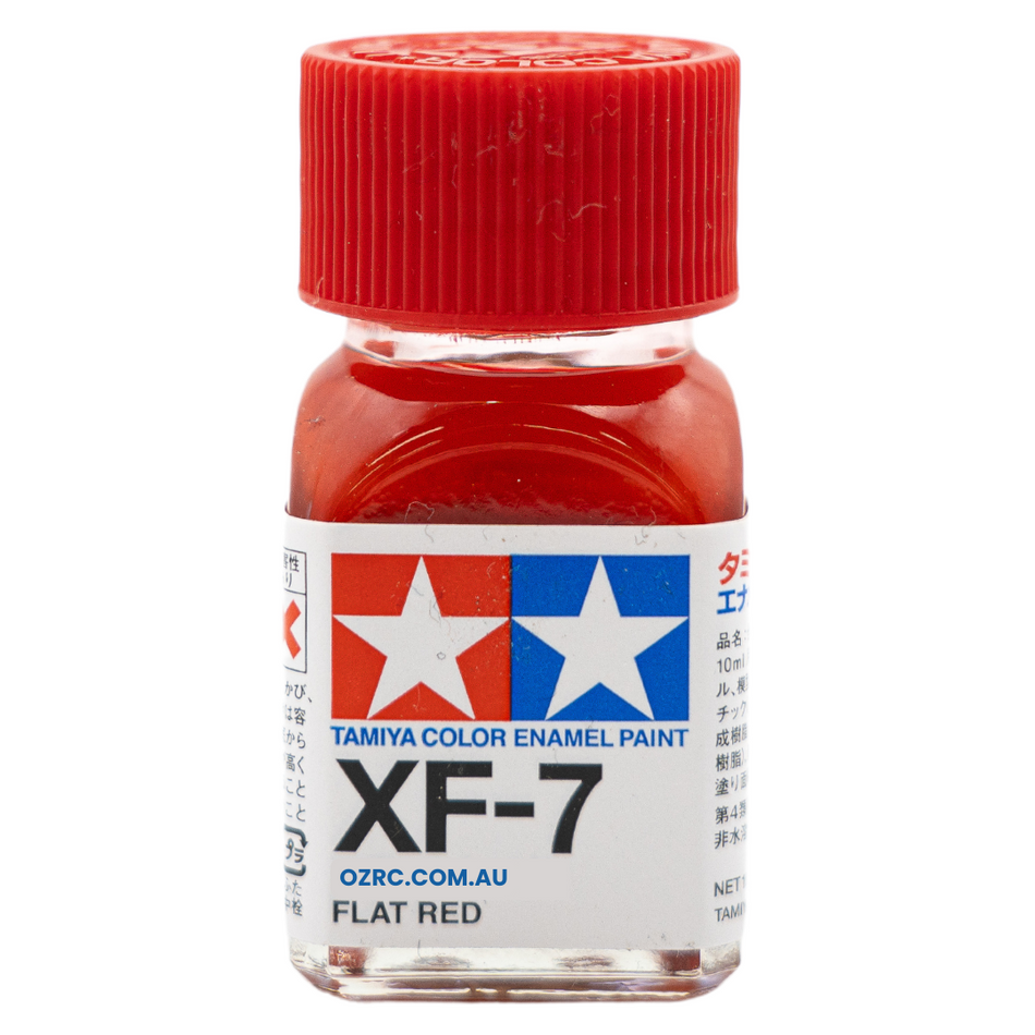 Tamiya Enamel Paint XF-7 Flat Red 10ml 80307