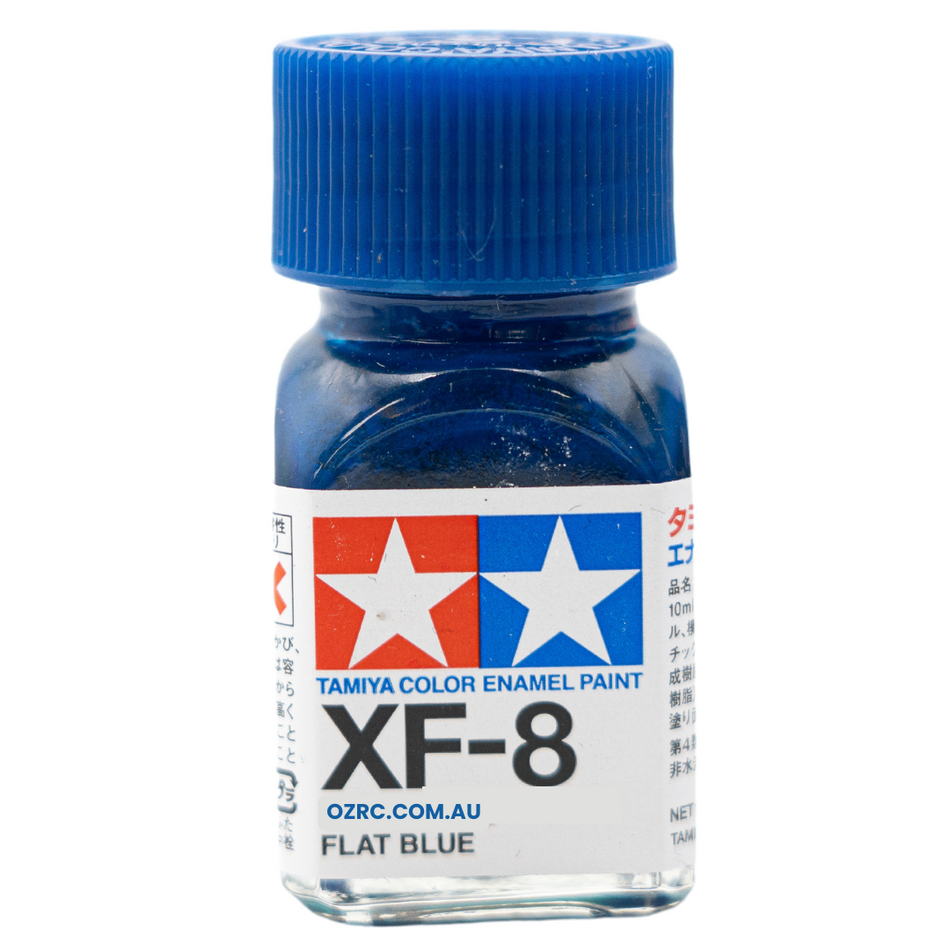 Tamiya Enamel Paint XF-8 Flat Blue 10ml 80308