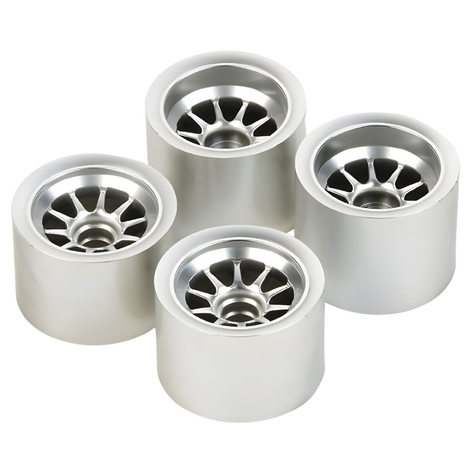 Tamiya F104 Metal Plated Wheels For Sponge Tyres (OP-1400) 54400