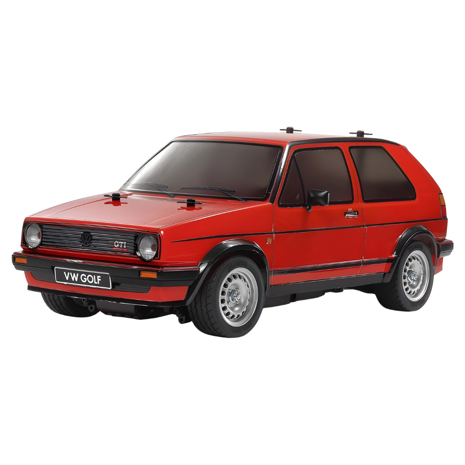 Tamiya MB-01 Volkswagen Golf II GTI 16V RC Car Kit With Red Painted Body 47516