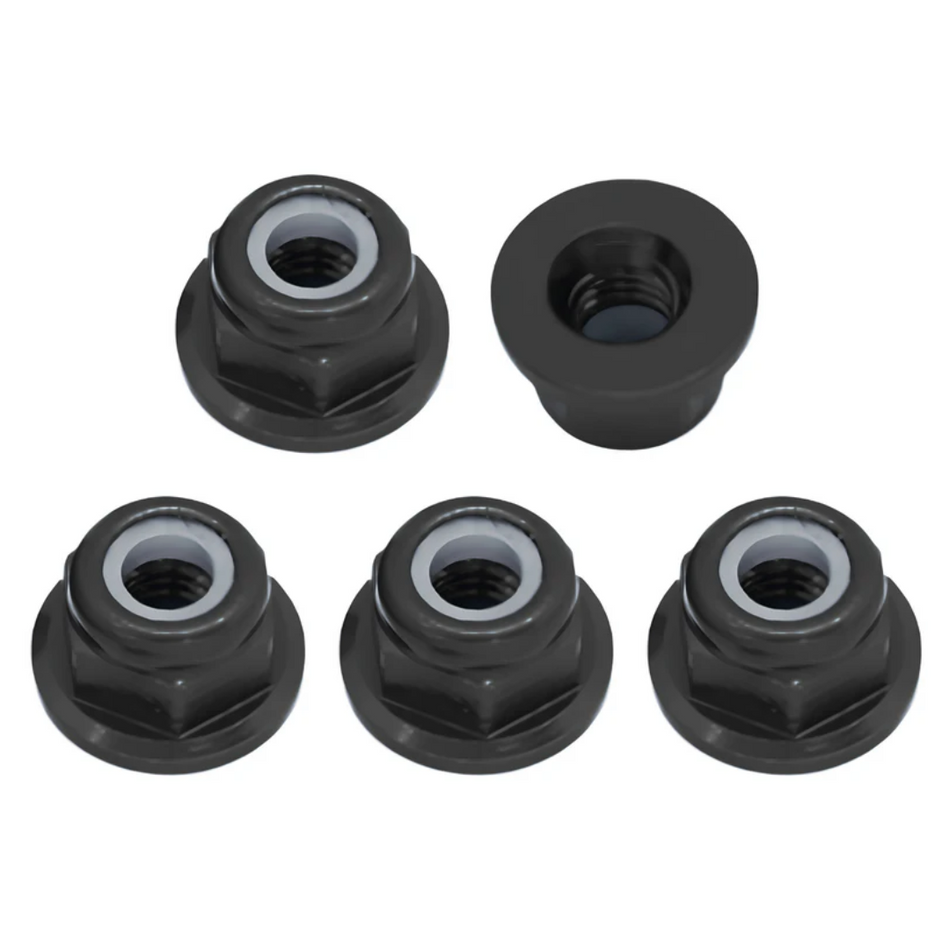 OZRC M4 Nylon Lock Nuts 5pcs Black Colour for RC Car 1/10