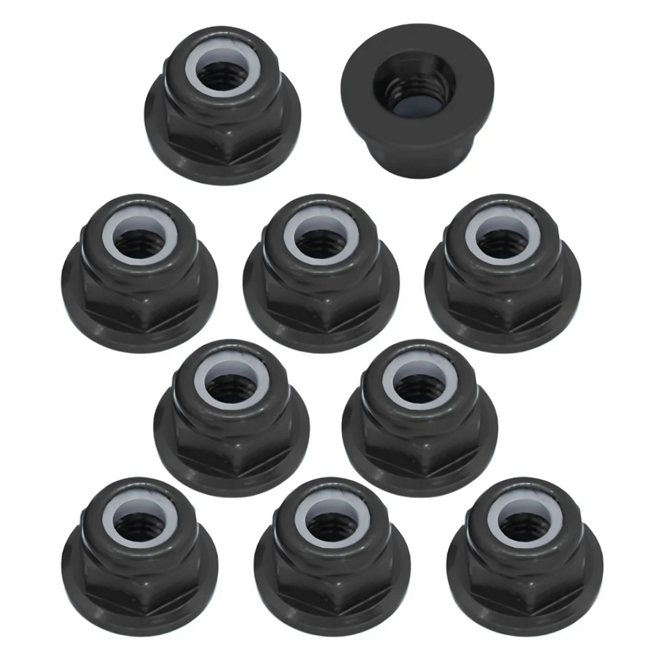 OZRC M4 Nylon Lock Nuts 10pcs Black Colour for RC Car 1/10