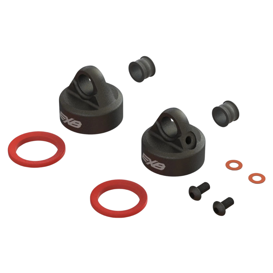Arrma Aluminium Emulsion Shock Cap, 2pcs, Kraton 6S EXB