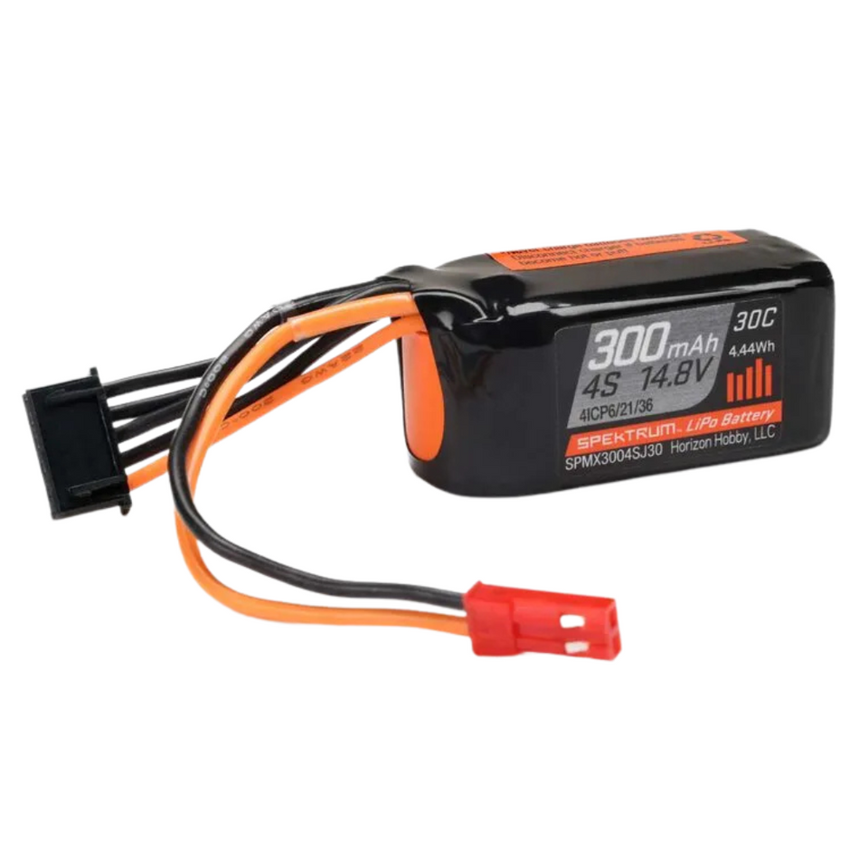Spektrum 300mah 4S 14.8V 30c LiPo Battery w/ JST Connector, Suit Micro Draco SPMX3004SJ30