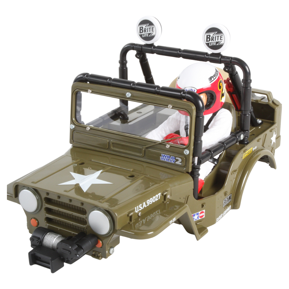 Tamiya RC RTR Wild Willy 2 WR02 57743 Pre Painted Body Shell 8085292